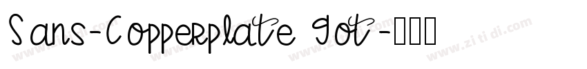 Sans-Copperplate Got字体转换